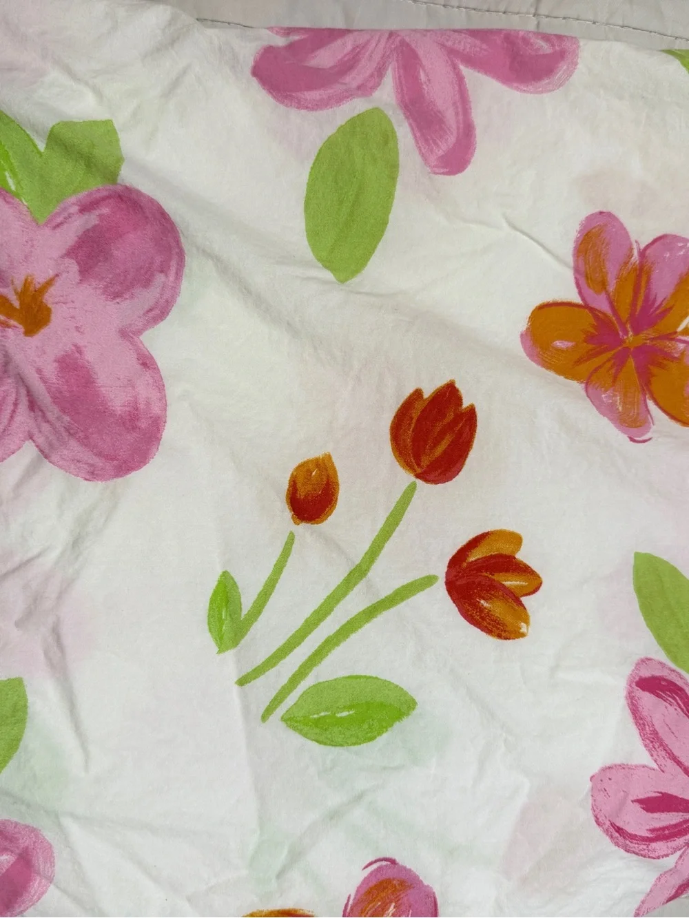 Pottery Barn Kids Crib Fitted Sheets Lot of 2 Floral Butterfly Cotton PBK